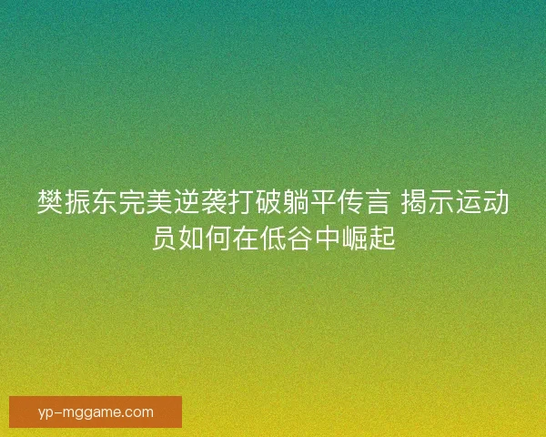 樊振东完美逆袭打破躺平传言 揭示运动员如何在低谷中崛起